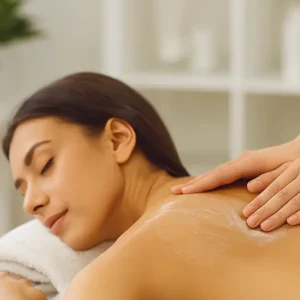 Collagen massage for relaxation and skin rejuvenation.
